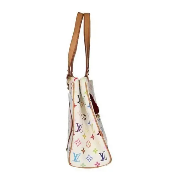 Louis Vuitton Aurelia MM Multicolor White Tote Bag - Picture 6 of 13